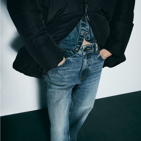 ZARA WATER AND WIND PROTECTION LONGLINE HOODED ANORAK - Picture 5 of 14